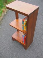 Original 1930s Art Deco bookcase / lamp table, with old label