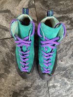 Scarpa ‘Athletic’ Woman’s Rock Climbing Shoes, Turquoise, EU39 UK5.5 Vintage VGC