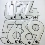 2023-26 Choose Your Own Name and Number Premier League White Nameset Player Size