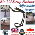 Wheelie Bin Lid Adjustable Securing Strap 120/240 Ltr Bin Wind Storm Protection