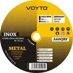 (PACK OF 25) VOYTO (9") 230mm x 2mm Thin stainless steel metal cutting discs