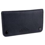Oakridge Leather Tobacco Pouch with Stud Fastener-Black