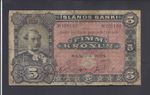 ICELAND   -  5  KRONUR  1904  @ RARE  @