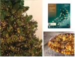 Christmas Cluster Lights Warm White 1512 LED Twinkle String Light Multi Function