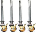 4 x Alloy Scaffold Tower Adjustable Leg & Castors, Wheels. Youngman, Boss & more