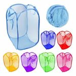 Laundry Bag Pop Up Washing Foldable Laundry Basket Bag Mesh Hamper Storage UK