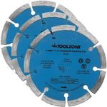 3x 115mm Diamond Cutting Discs 4.5" Angle Grinder Blade Tile Stone Concrete Tool