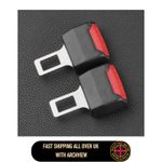 Car Seat Belt Adjuster Clips 2PCS Red Comfort Strap for Seatbelt Positioning