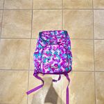 Smiggle Unicorn Animal Print Canvas Backpack School Bag Purple Pink Teal