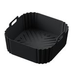 22.5cm Silicone Air Fryer Liners Reusable Non Stick Basket 5-8QT UK