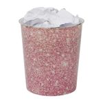9L Pink Sparkle Waste Paper Bin Sequin Effect Office Bedside Bathroom Waste Bin
