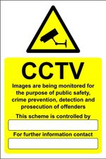 CCTV data compliant GDPR Safety sign