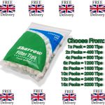 Sharrow Filters Tips Standard Size 8mm diameter 15mm long (200 Tips Per Pack) UK