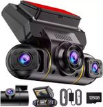 5G WiFi 4 Channel Dash Cam 360° Dash Camera Front Rear Inside Driving Recorder