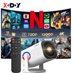 Smart 12000Lumen Projector LED WiFi Bluetooth Home Theater 4K HD Protable 1080P