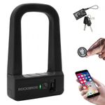 ROCKBROS Bike Lock Smart NFC U-Lock Bike Lock Motorcycle Lock Anti Theft Black
