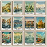 60 Designs - Vintage Retro Travel Print City Wall Art Poster Holiday Destination