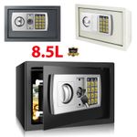 UK Safe Large Digital High Security Electronic Steel Home Cash Money Safety Box 