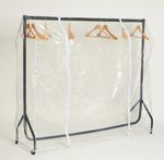 HIGH QUALITY WATERPROOF DUST PROTECTOR CLEAR GARMENT|DRESS|CLOTHES RAIL COVER