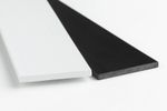 PVC Flat Bar in Multiple Sizes, 2.5 metre Black & White trim architrave  Durable