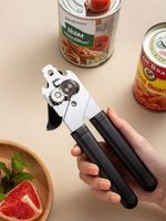 Heavy Duty Stainless Steel Tin Can Opener Cutter Comfy Handle Grip Kitchen set..