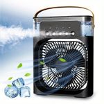 Portable 3 in 1 Air Cooler Fan Household Small Air Cooler LED Night Lights