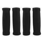 Universal Fit Barbell Handle Grip Sleeves Durable Reusable Plastic Black Cover