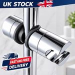 Universal Adjustable Shower Head Holder  18-25mm Chrome Slider Rail Bracket UK