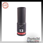 13mm 3/8 Impact Socket Deep-1pc Ne 4932480287 Milwaukee Genuine Quality Product