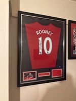 wayne rooney signed shirt framed