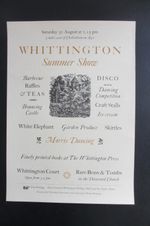 Whittington Press: poster for Summer Show, wood-engraving by Miriam Macgregor