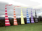 3m Streamer Banner Flag and Telescopic Pole Kit,  ideal for festivals, camping