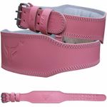 MYTRA Real Leather Weight Lifting Belt Back Support Gym Bodybuilding Wide 4"