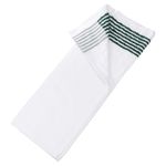 22" x 44" Large Caddy Towel Caddie Style Golf Cotton Towel White-Green