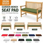 Garden Bench Seat Pad | Outdoor Cushion for 2, 3 & 4 Seater Patio Furniture