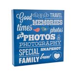 Large Blue Slip in Ring Binder Travel Memories 6'x4' 500 Photos Album AL-9573