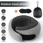 Memory Foam Travel Neck Pillow U Shape Snail Style for Airplane Relief Neck Pain