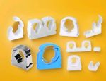 Talon Hinged Pipe Clips - Lock  MDPE- SPACERS REDUCER ALL SIZE