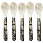 5PCS Caviar Spoons Shell Spoons Mother of Pearl Caviar Spoons 13cm/16cm