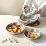 316 Stainless Steel Plate High Grade Metal Construction Dishwasher Safe Design