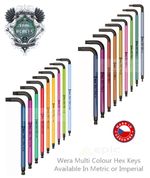 Wera Hex-Plus Multi Colour Ball-End Hex Allen Key Metric or Imperial Choose Size