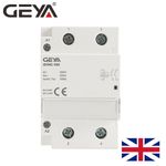 GEYA Modular AC Contactor 2P 100A 2NO 220V Automatic Household Contactor Rail
