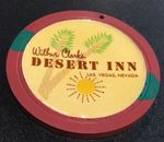 Wilbur Clark’s Desert Inn $25 Diamond Mold Casino Chip- 1950’s