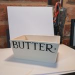 Vintage Emma Bridgewater 1/2 Lb Butter Dish 2001 Toast & Marmalade No Lid