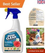 Rose 3-in-1 Spray - 800ml for Aphids, Black Spot & Powdery Mildew Protection
