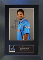 SACHIN TENDULKAR Signed Mounted Reproduction Autograph Photo Prints A4 548