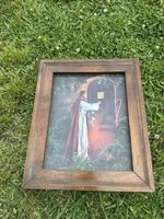 Vintage Jesus Christ Holographic Art Framed The Light of the World Invitation