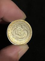 Kwangtung Province Dragon Silver (Golden Patina)1。
