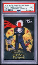 2025 Metal Universe Batman SkyBox The Clown Prince of Crime CPC-7 PSA 9