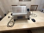 Prismafood Commercial Pizza Dough Roller – Foot Pedal Included